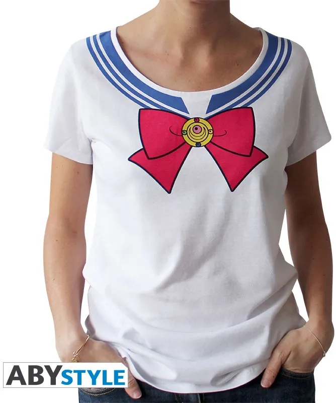 Sailor Moon - Tshirt Cosplay Femme Mc White - Basic Sailor Moon - Tshirt Cosplay Femme Mc White - Basic