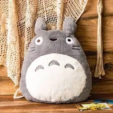 Coussin Nakayoshi Totoro Gris - Mon Voisintotoro Coussin Nakayoshi Totoro Gris - Mon Voisintotoro