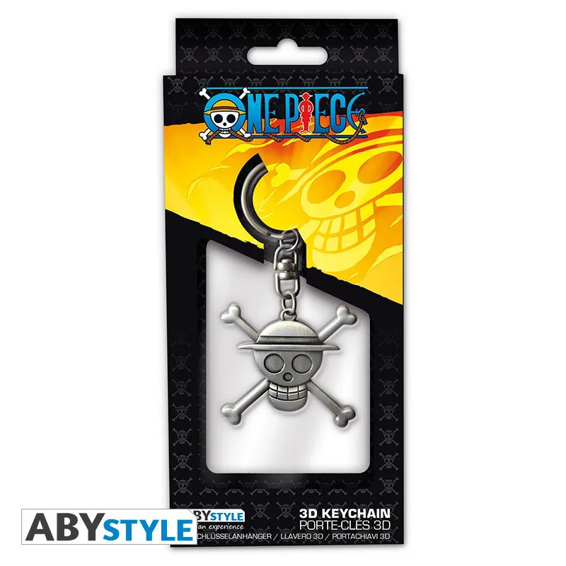 One Piece - Porte-cles 3d Skull Luffy X4 One Piece - Porte-cles 3d Skull Luffy X4
