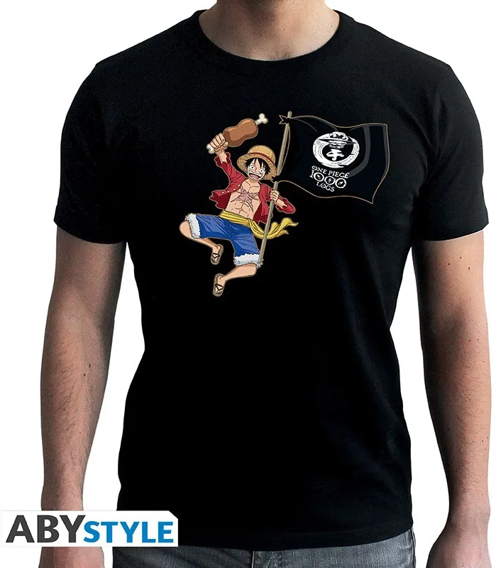 One Piece - Tshirt "luffy 1000 Logs" Homme Black Taille : Xl One Piece - Tshirt "luffy 1000 Logs" Homme Black Taille : Xl