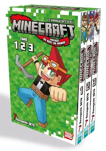 Minecraft, Le Manga Officiel - Voyage Au Bout Du Monde "starter" - Minecraft T01-0 - Coffret