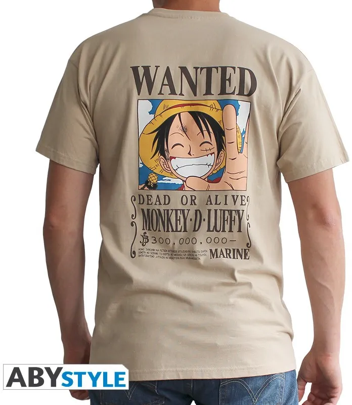 One Piece Tshirt Wanted Luffy XXL One Piece Tshirt Wanted Luffy XXL