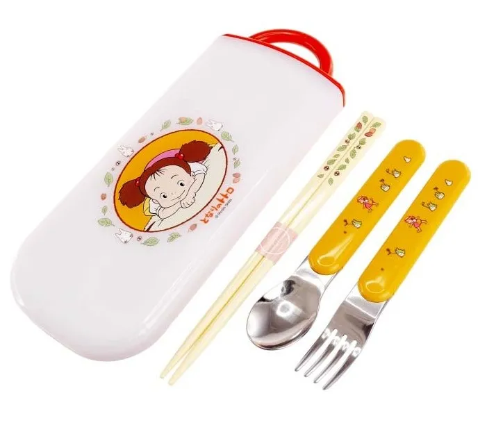 Set Baguettes Cuillere Fourchette Mei - Mon Voisin Totoro Set Baguettes Cuillere Fourchette Mei - Mon Voisin Totoro