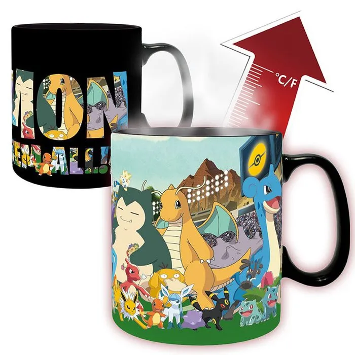 Pokemon - Mug Heat Change - 460 Ml - Attrapez-les Tous