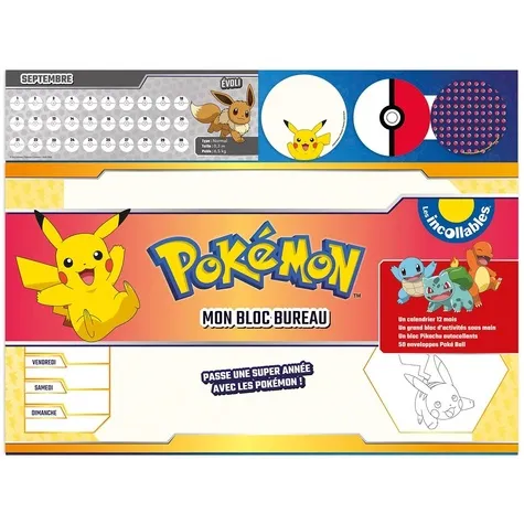 Mon Bloc Bureau Pokemon