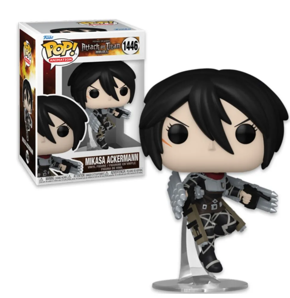 Attack On Titan Pop! Animation Vinyl Figurine Mikasa Ackerman 9 Cm