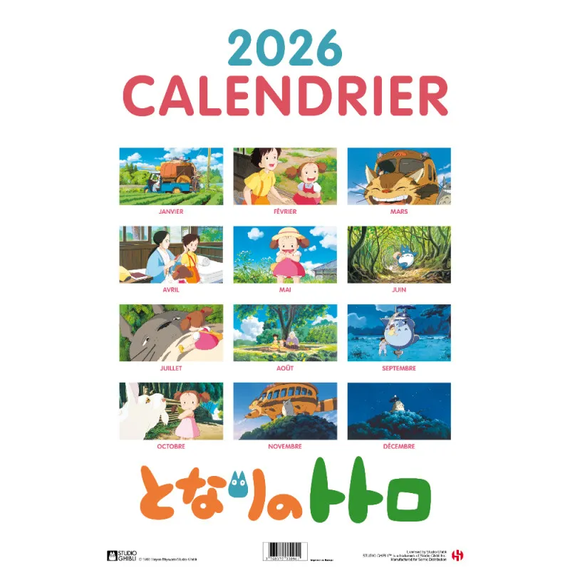Calendrier Ghibli 2026 Calendrier Ghibli 2026