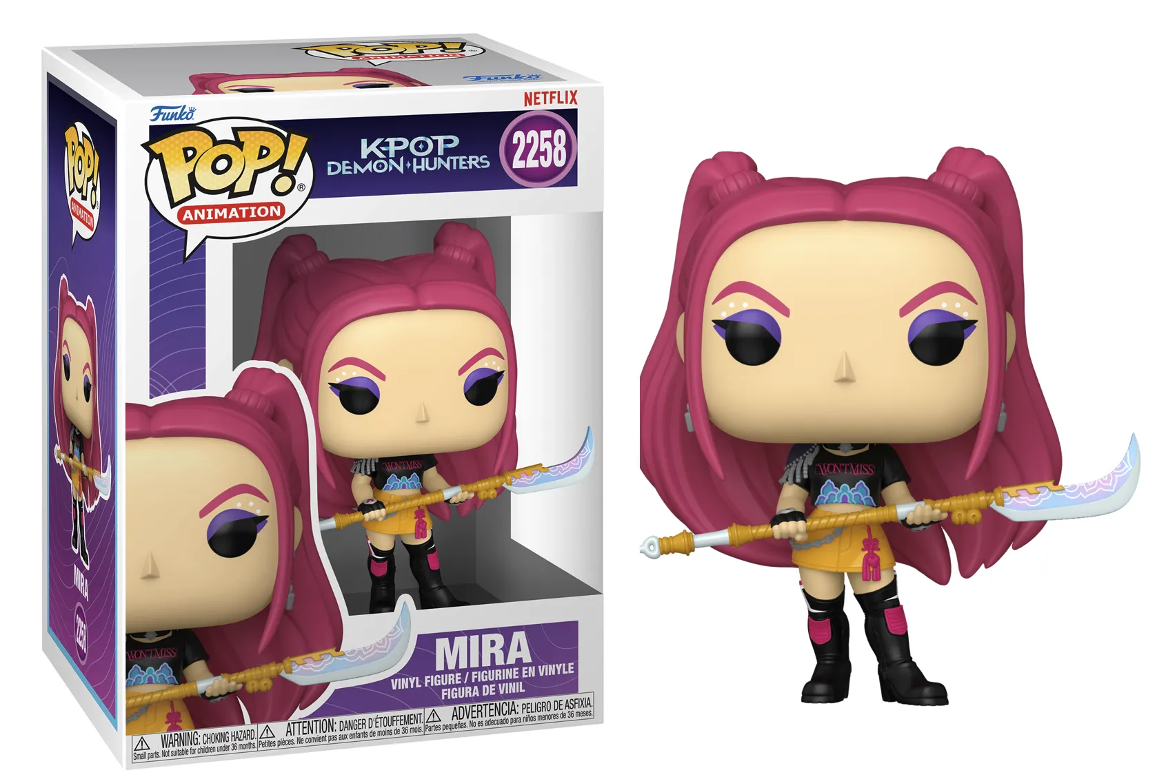 Kpop Demon Hunters Pop! Animation Vinyl Figurine Mirai