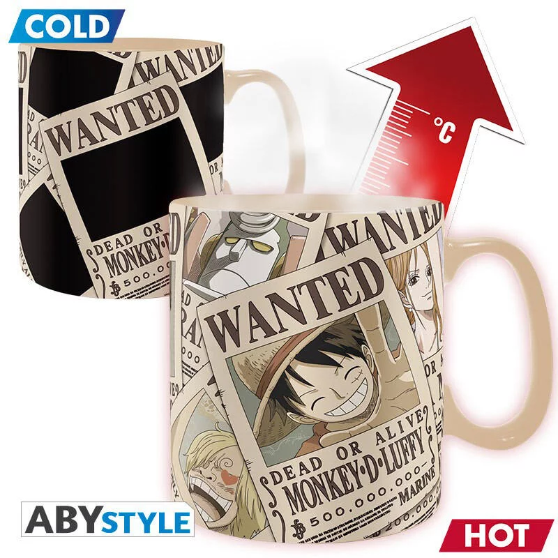 One Piece Mug Heat Change 460 Ml Wanted