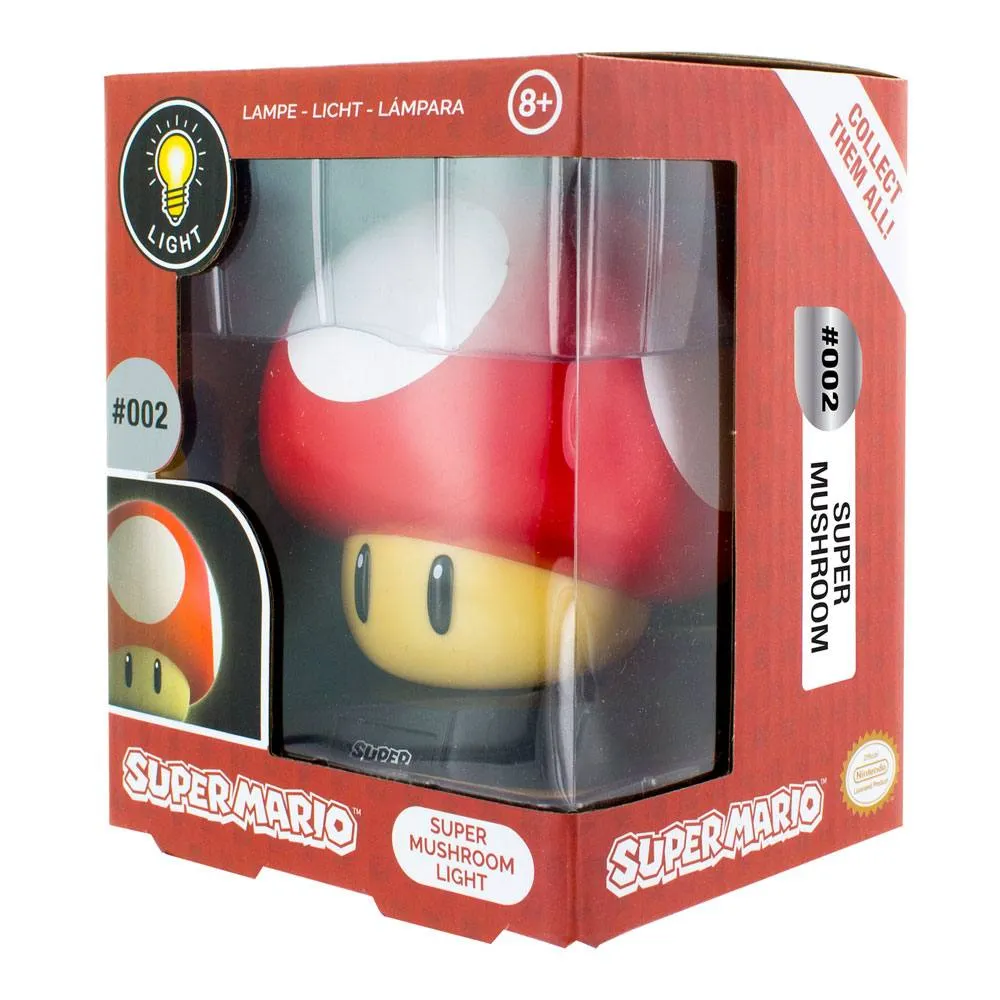 Super Mario Veilleuse 3D Mushroom 10 Cm