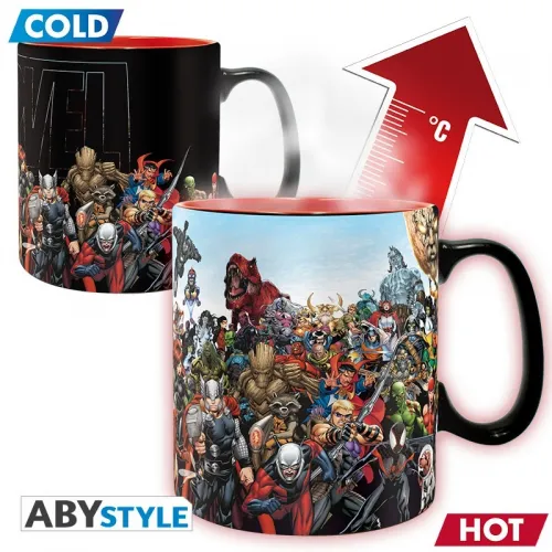 Marvel - Mug Heat Change - 460 Ml - Heros Marvel