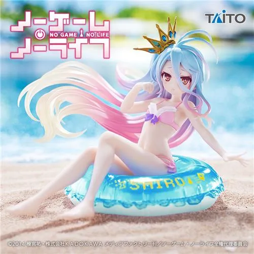 No Game No Life Aqua Float Girls Shiro