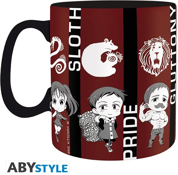 The Seven Deadly Sins Mug 460 Ml Chibi Sins Boite