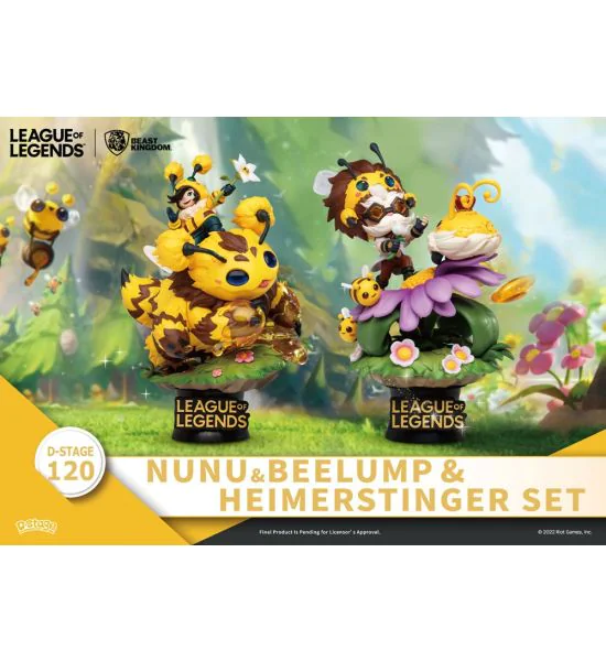 League Of Legends Diorama D-stage Nunu & Beelump & Heimerstinger 16 Cm