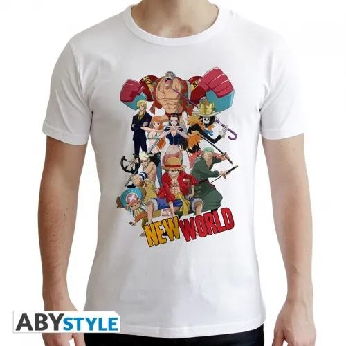 One Piece - Tshirt "groupe New World" Homme White - L One Piece - Tshirt "groupe New World" Homme White - L