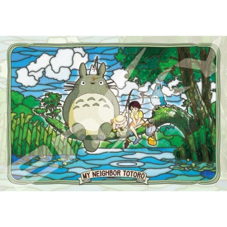 Puzzle Vitrail 300p Totoro Peche - Mon Voisin Totoro