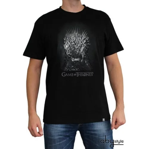 Game Of Thrones - Tshirt Trone De Fer Homme Mc Black - Basic