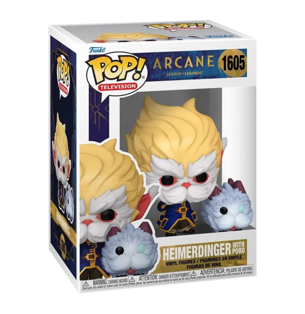 Arcane League Of Legends Pop! Vinyl Figurine Heimerdinger W/poro 9 Cm Arcane League Of Legends Pop! Vinyl Figurine Heimerdinger W/poro 9 Cm