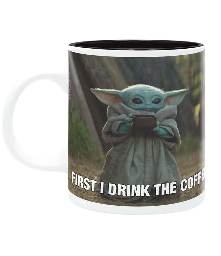 The Mandalorian - Mug - 320 Ml - Baby Yoda Coffee Meme