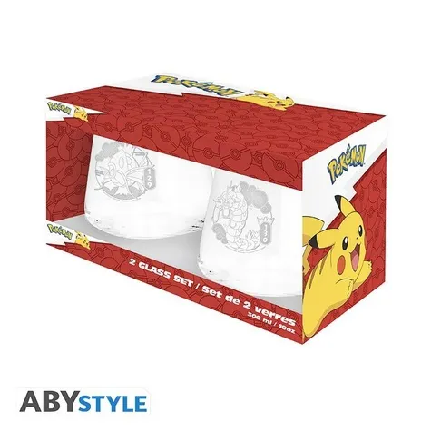 Pokemon - Set De 2 Verres - Magicarpe & Leviator Europe X2 Pokemon - Set De 2 Verres - Magicarpe & Leviator Europe X2