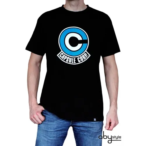 Dragon Ball - Tshirt Db/ Capsule Corp Homme Mc Black - Basic
