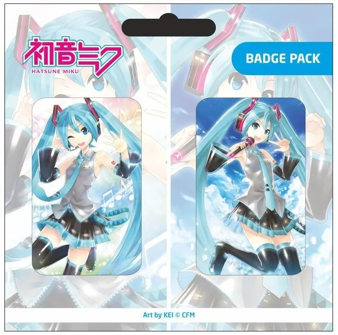 Virtual Artsit: Hatsune Miku Badge Pack, Set Of 2 Virtual Artsit: Hatsune Miku Badge Pack, Set Of 2