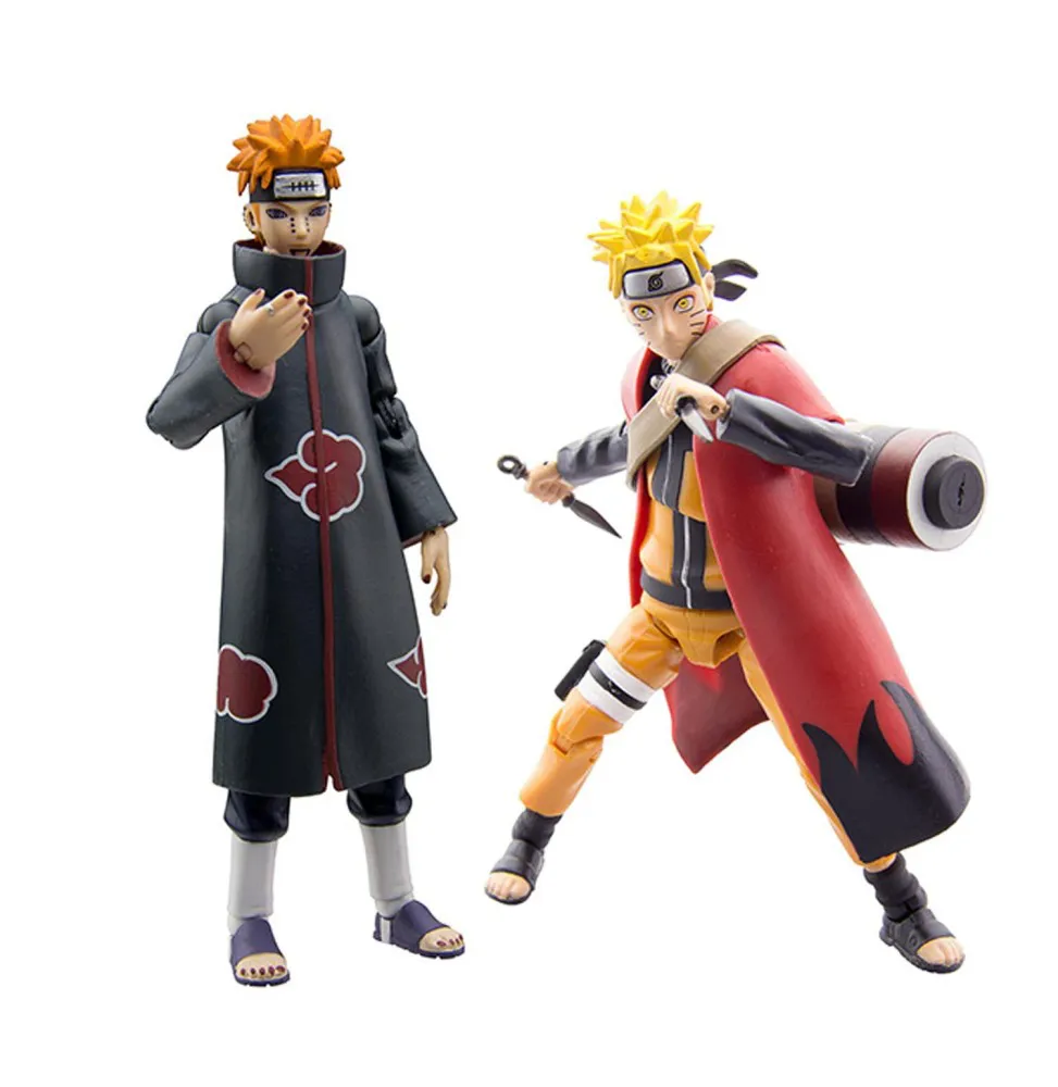 Naruto Pack Sage Mode Naruto VS Pain 2 Figurines 10cm