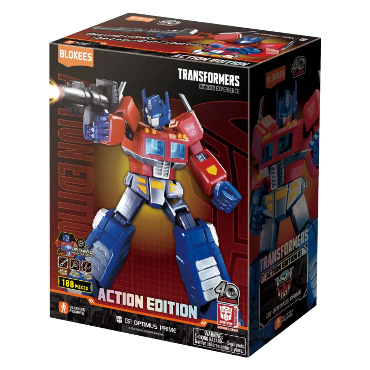 Transformers Blokees Action Edition 01 Optimus Prime Light Up