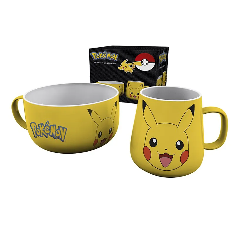Pokemon - Set Petit Dejeuner Mug + Bol - Pikachu Pokemon - Set Petit Dejeuner Mug + Bol - Pikachu