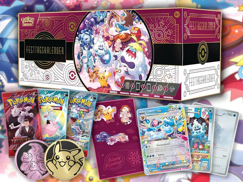 Pokemon Calendrier Des Fetes 2025 (De L'avent)