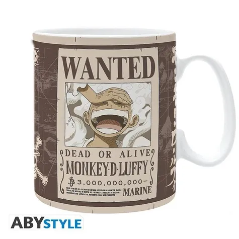 One Piece - Mug - 460 Ml - "luffy Wanted" - Subli - Boite X2 One Piece - Mug - 460 Ml - "luffy Wanted" - Subli - Boite X2