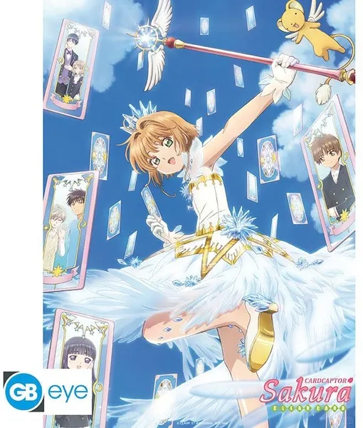 Cardcaptor Sakura - Poster "sakura & Cartes" (52 X 38) Cardcaptor Sakura - Poster "sakura & Cartes" (52 X 38)