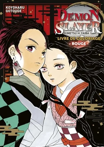 Demon Slayer : Livre De Coloriage Rouge