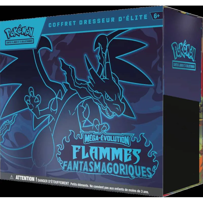 Pokemon Me02 Etb Dresseur D'elite Flammes Fantasmagoriques - Coffret