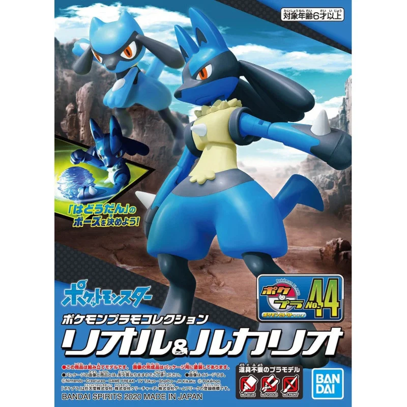 Pokemon Maquette 44 Riolu Et Lucario