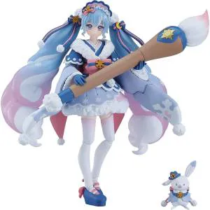 Hatsune Miku Figma Snow Miku: Serene Winterver. 13 Cm