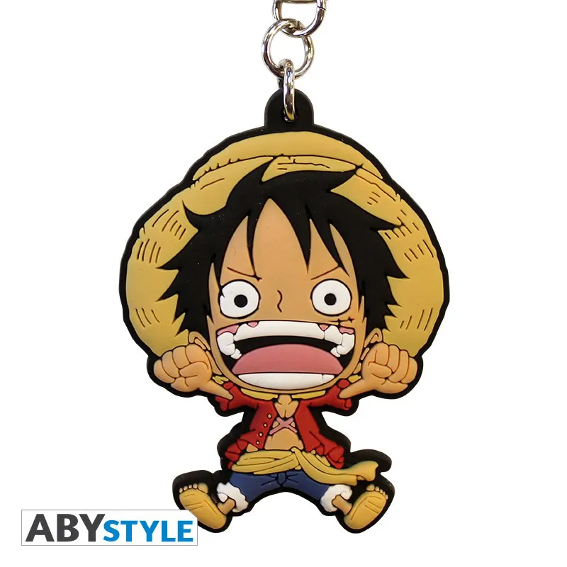 One Piece - Porte-cles PVC Luffy Sd X4 One Piece - Porte-cles PVC Luffy Sd X4