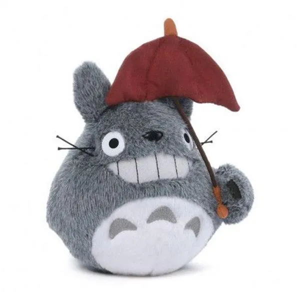 Peluche Totoro Avec Parapluie Rouge - Mon Voisin Totoro Peluche Totoro Avec Parapluie Rouge - Mon Voisin Totoro