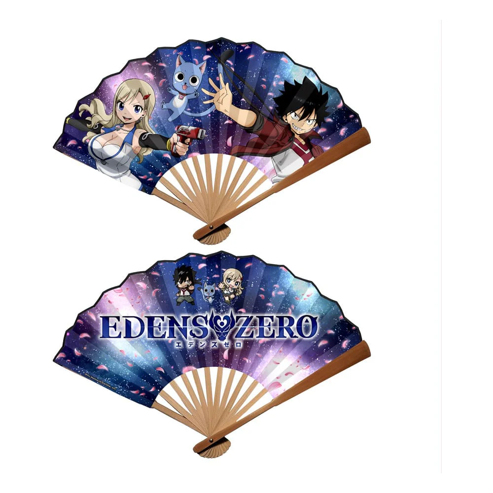 Edens Zero Rebecca, Happy & Shiki Bamboo Fan Eventail