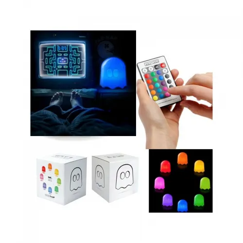 Pac-man - Lampe Multi Couleurs Telecommandee Ghost