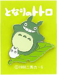 Ghibli Big Totoro With Leaf Pins