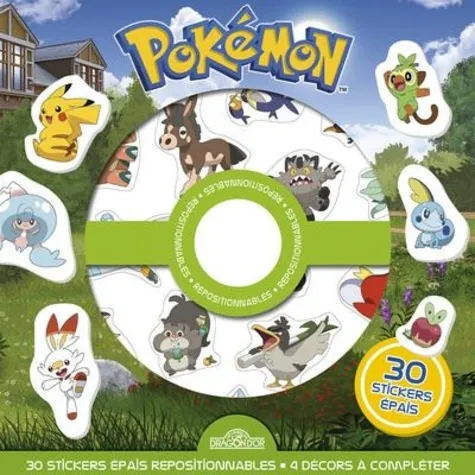 Pokemon - Pochette De Stickers Repositionnables - Cherche-et-trouve Et Jeux !