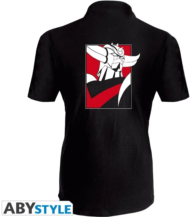 Grendizer - Polo "buste Goldorak" Homme Mc Noir - Taille : Extra Large