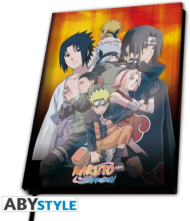 Naruto Shippuden - Cahier A5 "groupe Konoha"