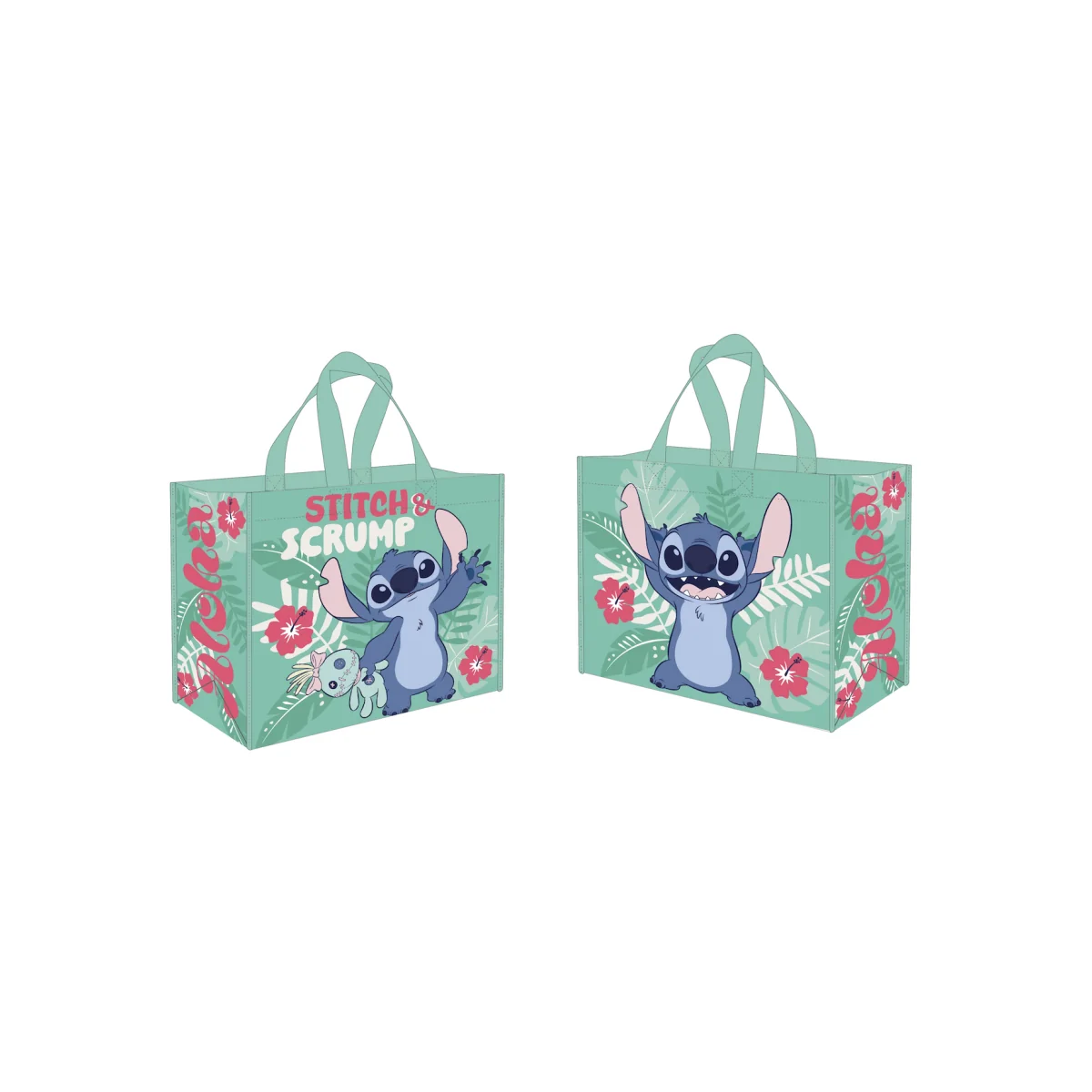 Disney Sac Cabas Pp 45x40x20cm Stitch Aloha Flower Disney Sac Cabas Pp 45x40x20cm Stitch Aloha Flower