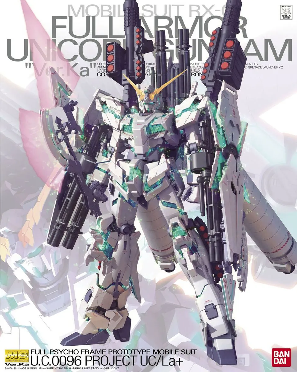 Gundam Mg 1/100 Ver. Ka Rx-0 Full Armor Unicorn