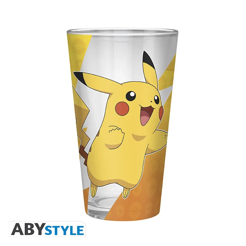 Pokemon - Verre XXL Premium - 400 Ml - Pikachu Effet Metal - X2 Pokemon - Verre XXL Premium - 400 Ml - Pikachu Effet Metal - X2