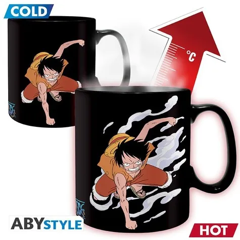One Piece Mug Heat Change 460 Ml Luffy&ace