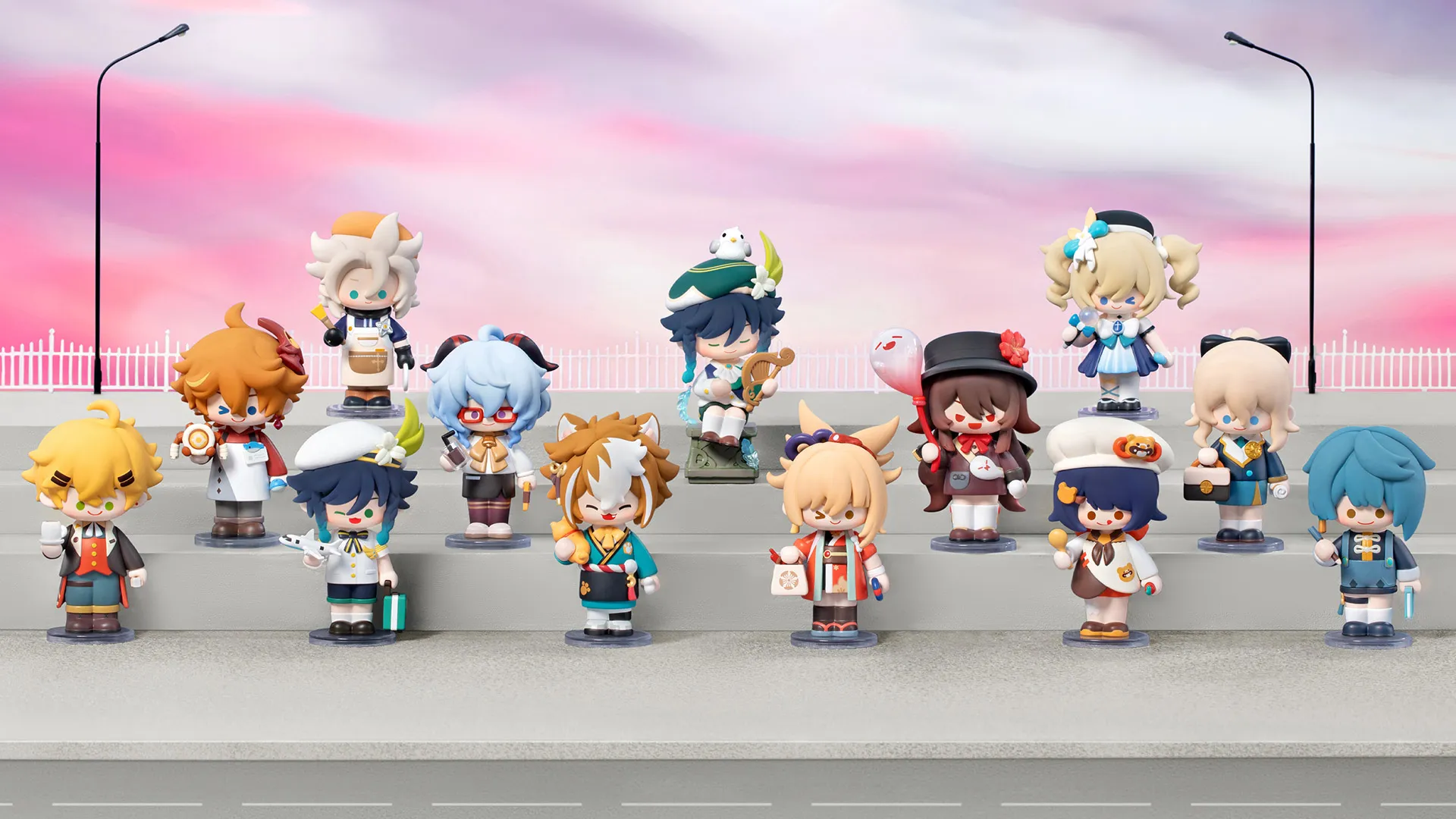 Genshin Impact Dress-up Dreams Themed Chibi Series Figures- À l'unité