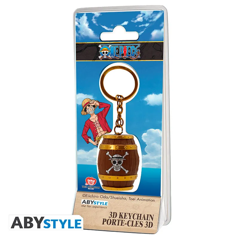 One Piece - Porte-cles 3d "tonneau" X4